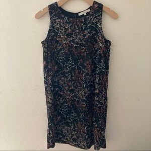 Monk & Lou Plenty Black Pattern Shift Dress